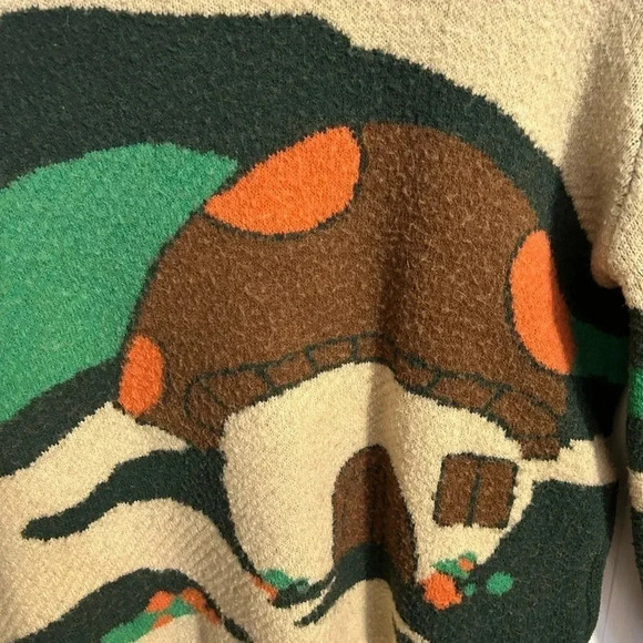 Cider Mushroom Knitted Sweater Size Large - Picture 2 of 5